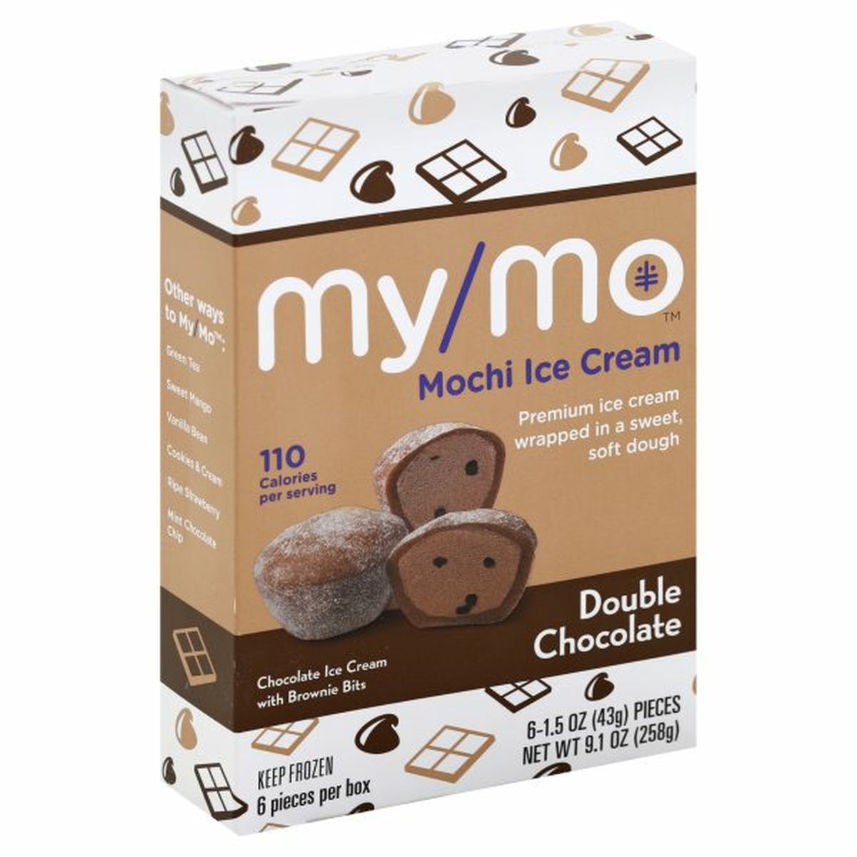 Calories in My Mochi Ice Cream, Mochi, Double Chocolate
