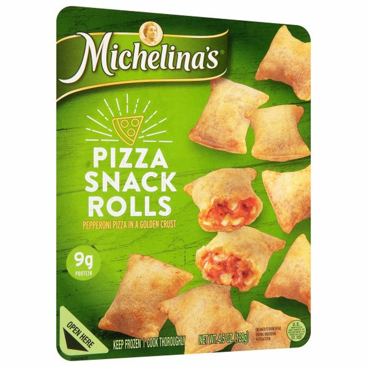 Calories in Michelina's Pizza Snack Rolls