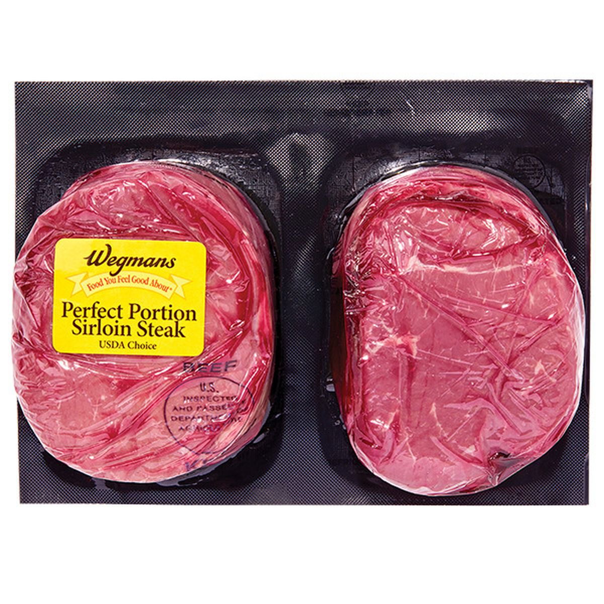 Calories in Wegmans Choice Perfect Portion Sirloin Steak