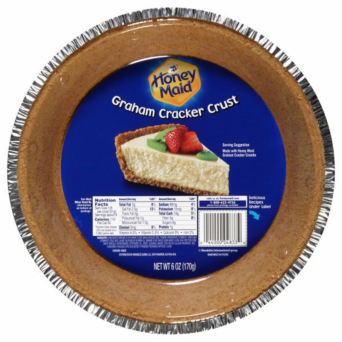 Calories in Honey Maid Graham Cracker Crust