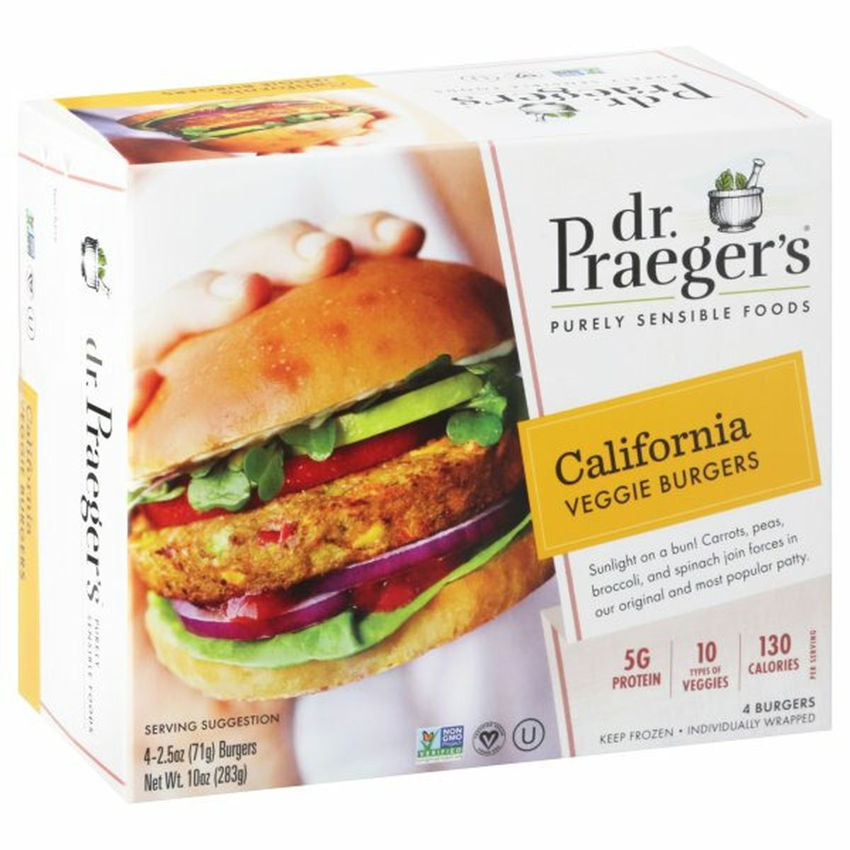 Calories in Dr. Praeger's Veggie Burgers, California