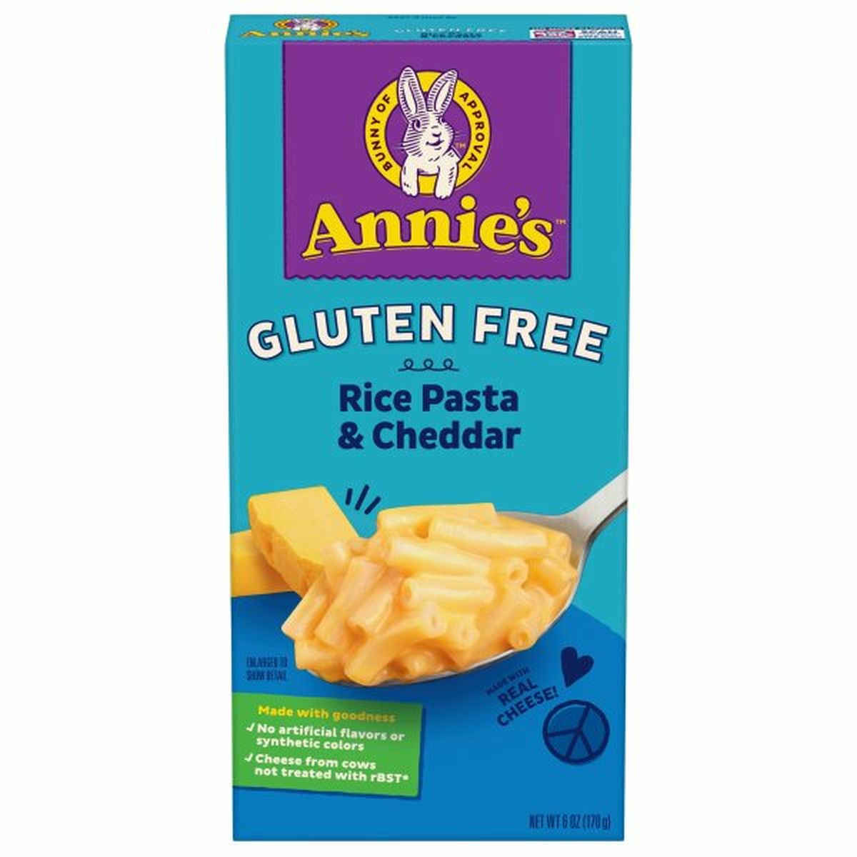 Calories in Annie's Rice Pasta & Classic Cheddar, Gluten Free