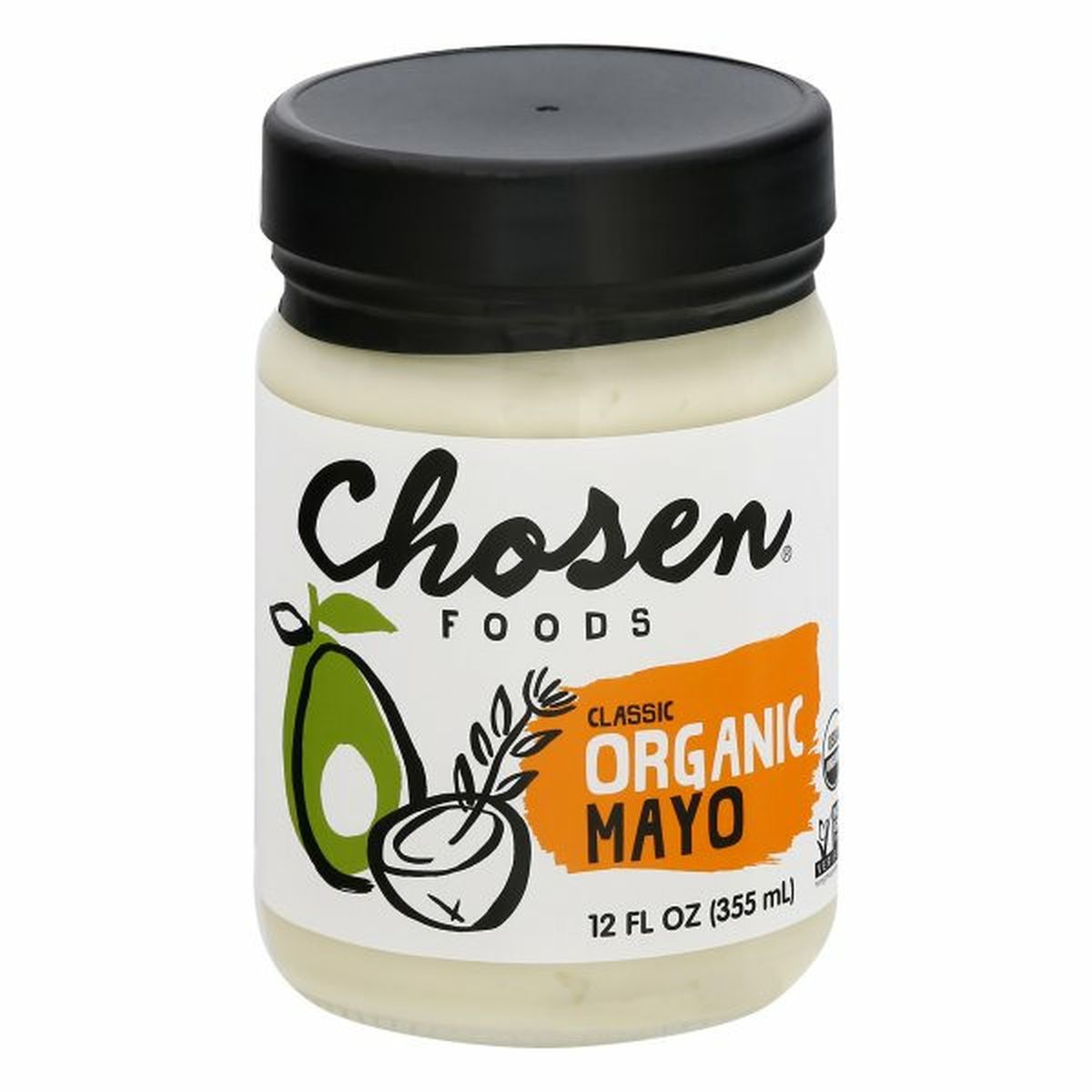 Calories in Chosen Foods Mayo, Organic, Classic