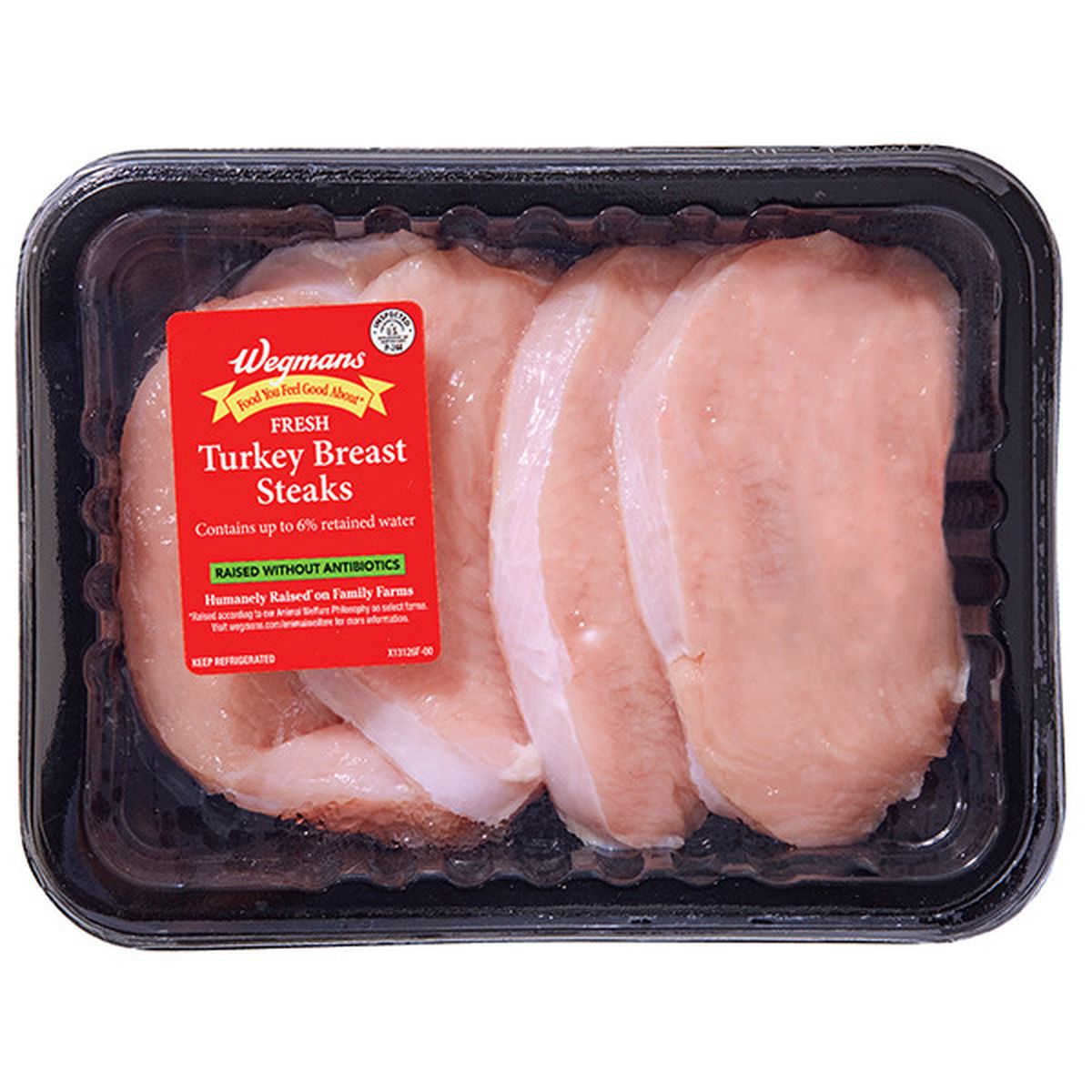 Calories in Wegmans Antibiotic Free Turkey Breast Steak