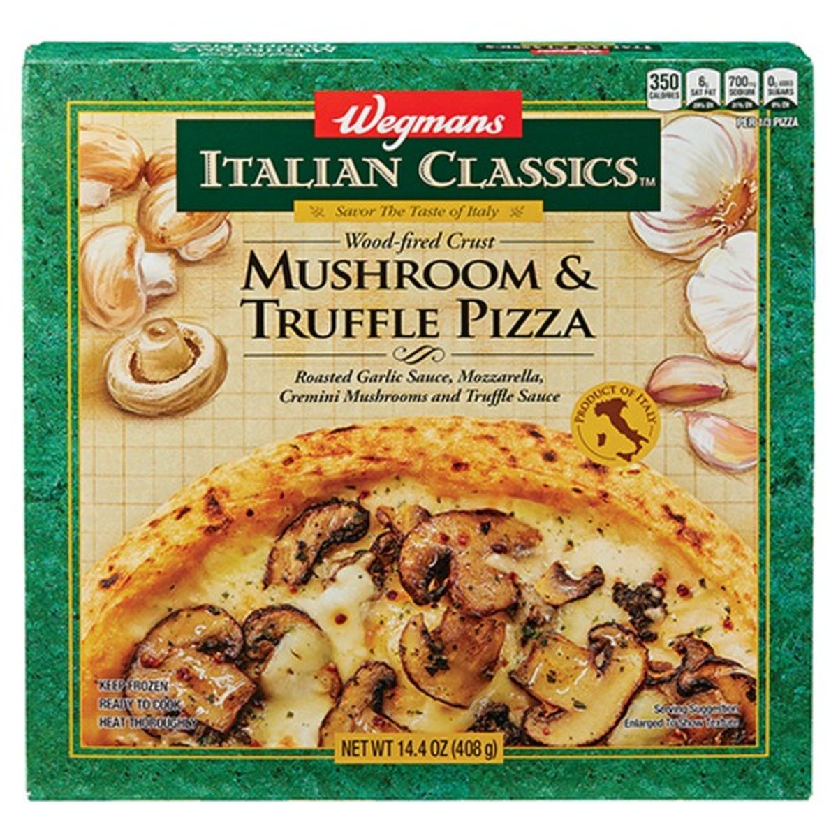 Calories in Wegmans Italian Classics Wood-Fired Crust Pizza, Mushroom and Truffle