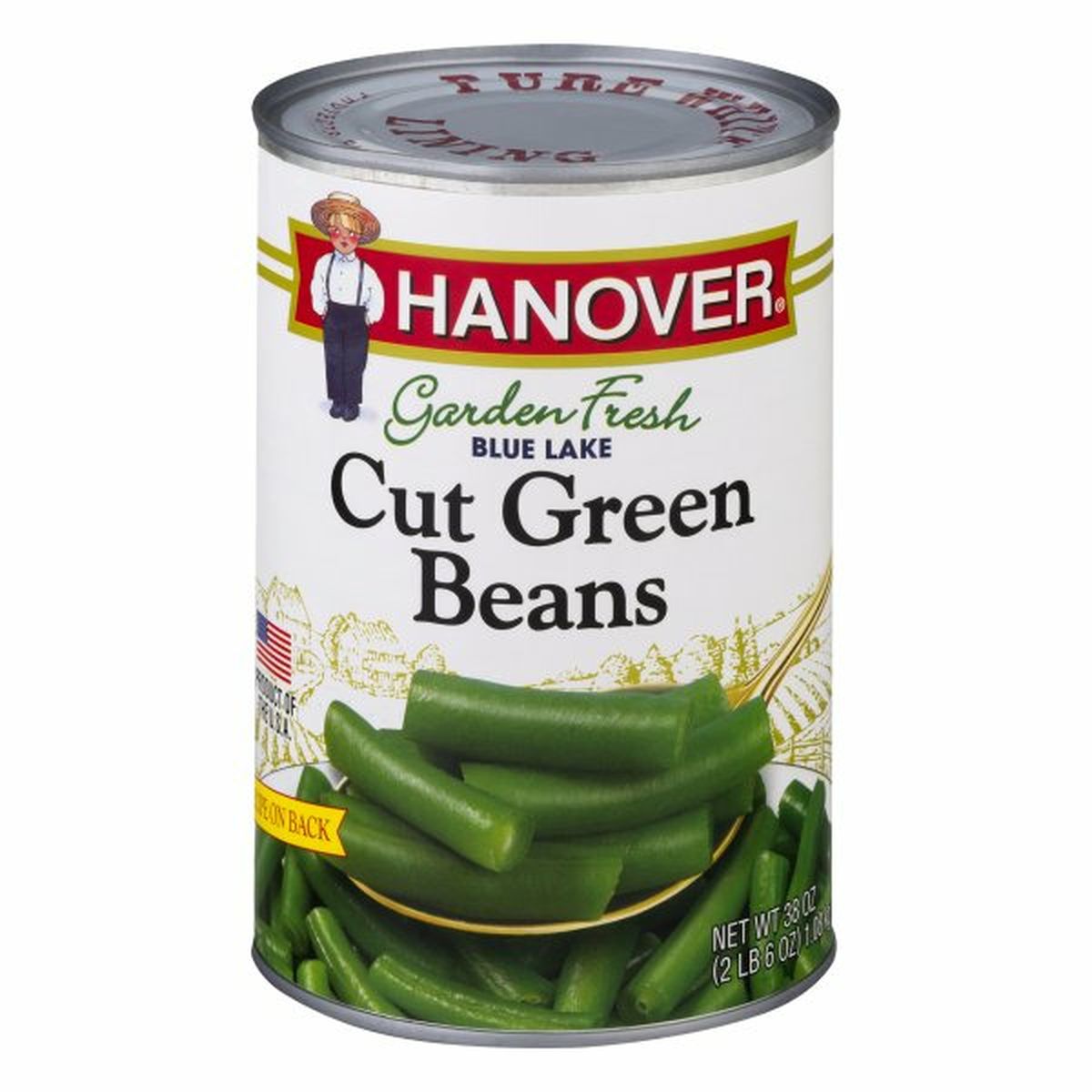 Calories in Hanover Green Beans, Cut, Garden Fresh, Blue Lake