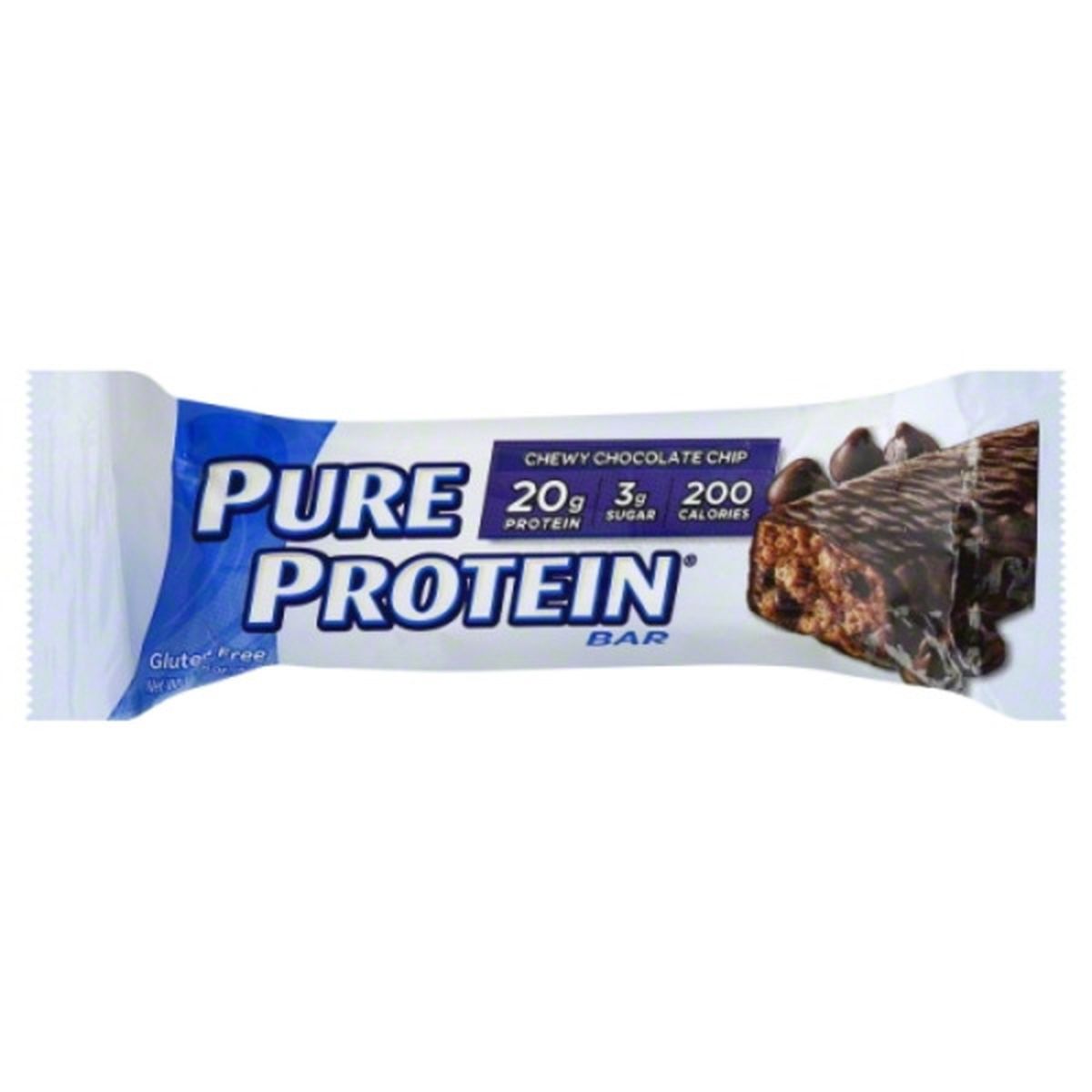Calories in Pure Protein Bar Protein Bar, Chewy Chocolate Chip