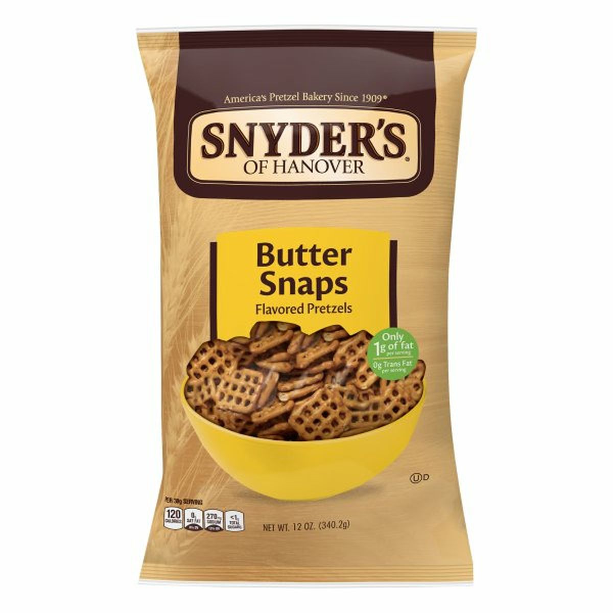 Calories in Snyder's of Hanovers Flavored Pretzels, Butter Snaps