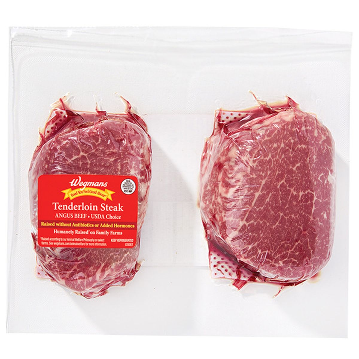 Calories in Wegmans Choice Angus Tenderloin Steak