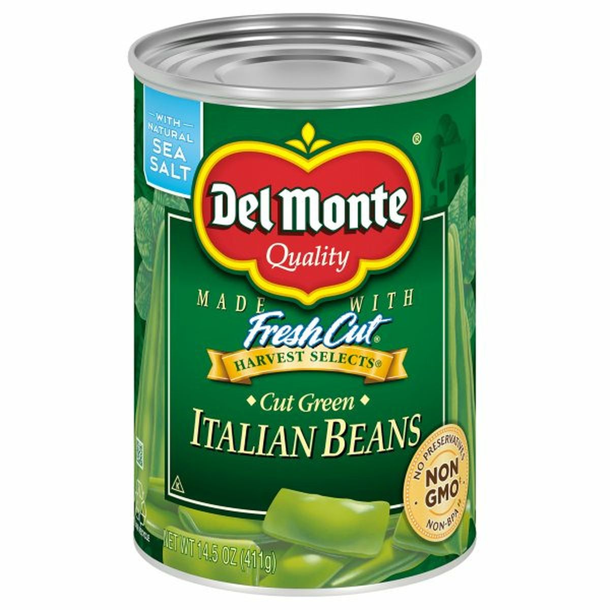 Calories in Del Monte Fresh Cut Italian Beans, Cut Green, Harvest Select