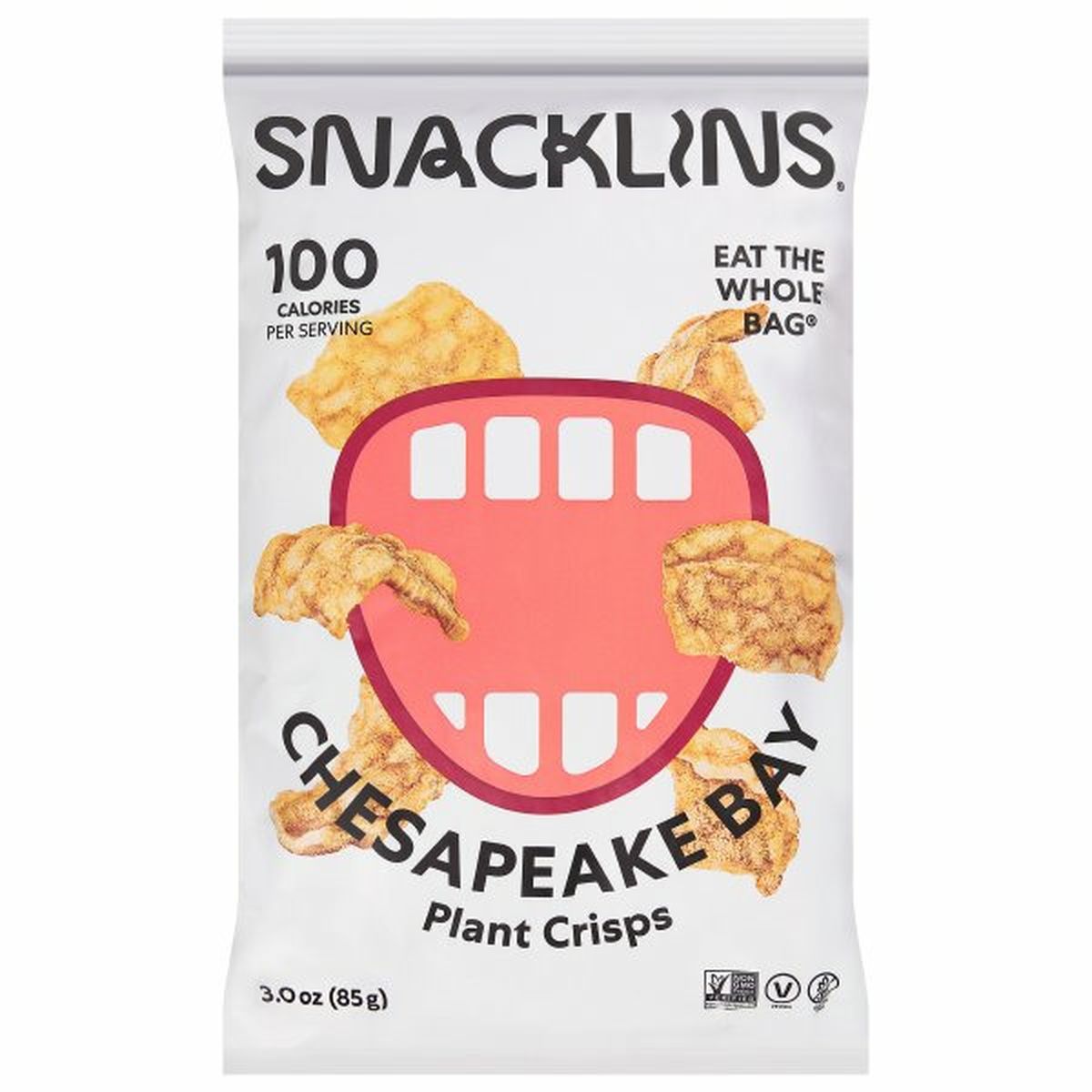 Calories in Snacklins Plant Crisps, Chesapeake Bay