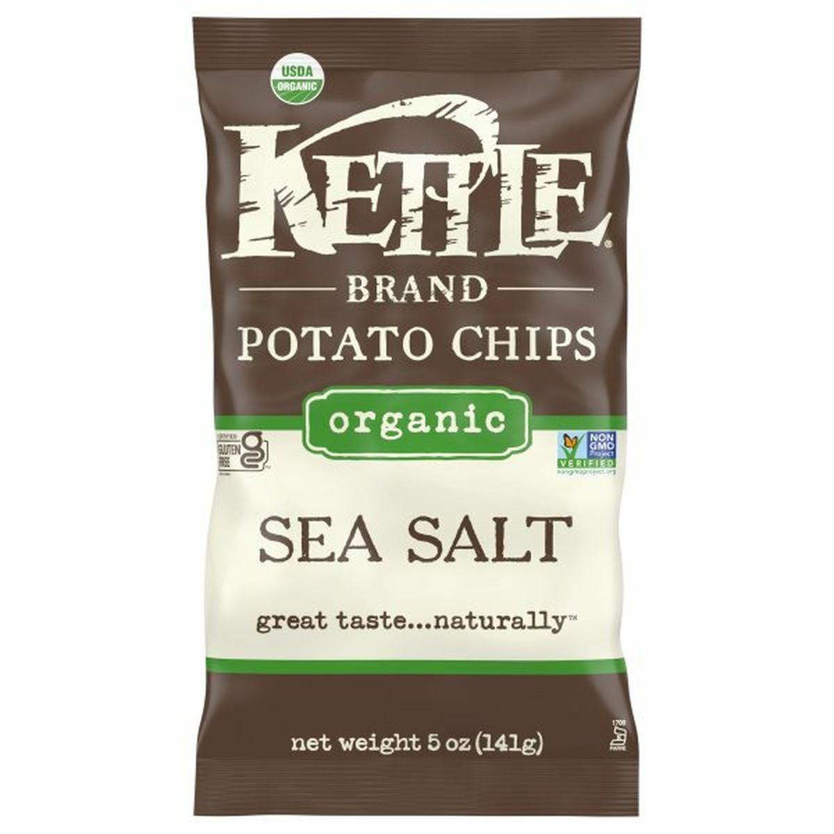 Calories in Kettle Brands Potato Chips, Organic, Sea Salt