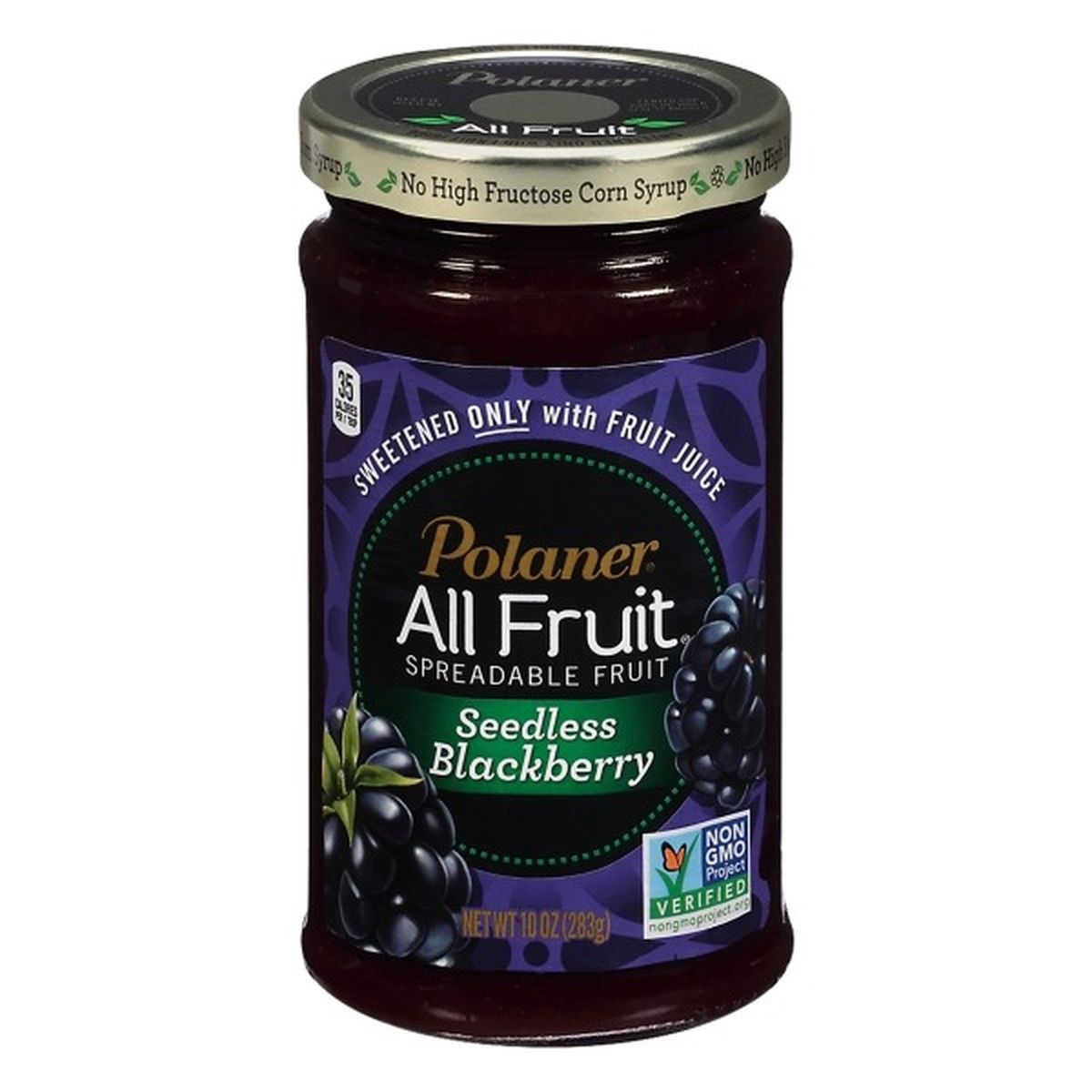 Calories in Polaner All Fruit Spreadable Fruit, Seedless Blackberry