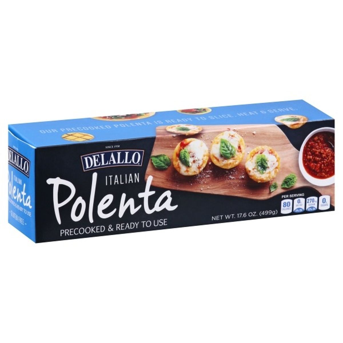 Calories in DeLallo Polenta, Italian