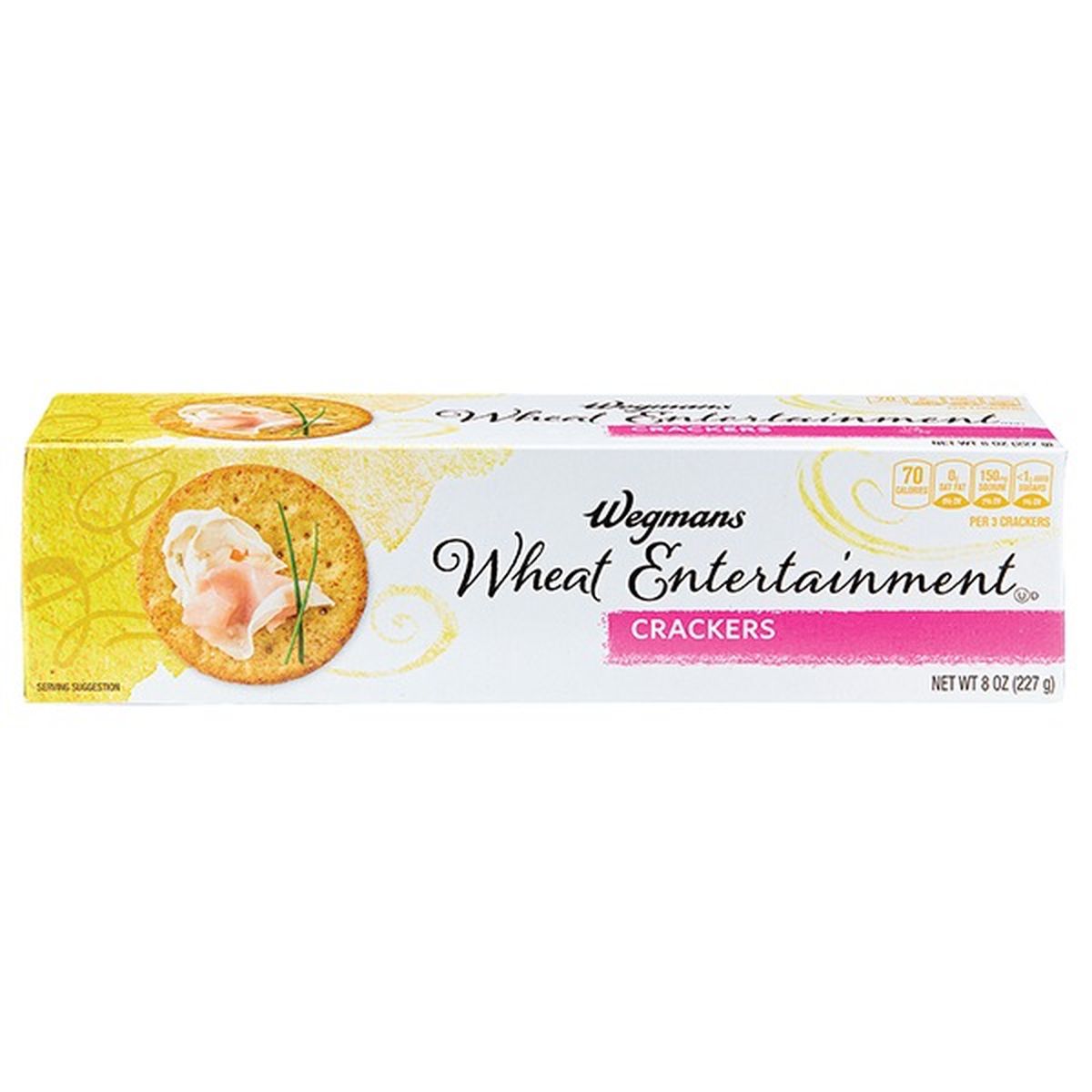 Calories in Wegmans Wheat Entertainment Crackers