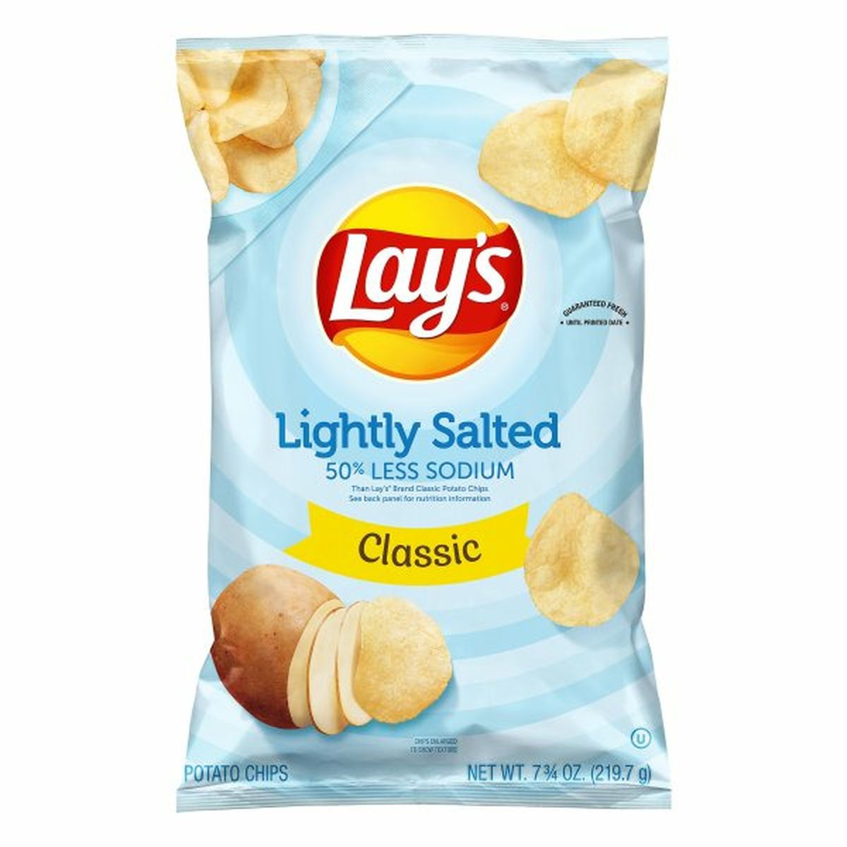 Calories in Lay's Potato Chips, Classic, Lightly Salted