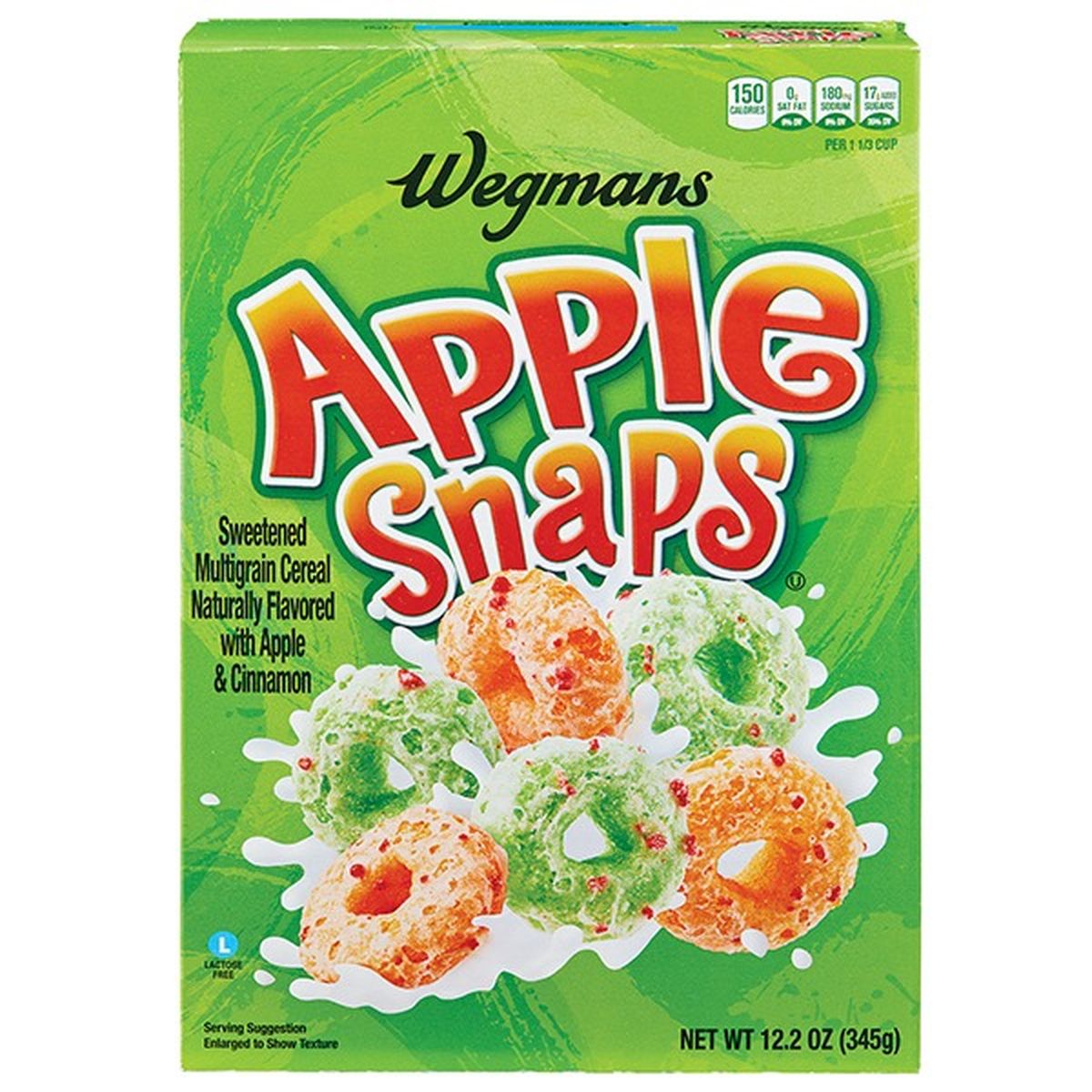 Calories in Wegmans Apple Snaps Cereal