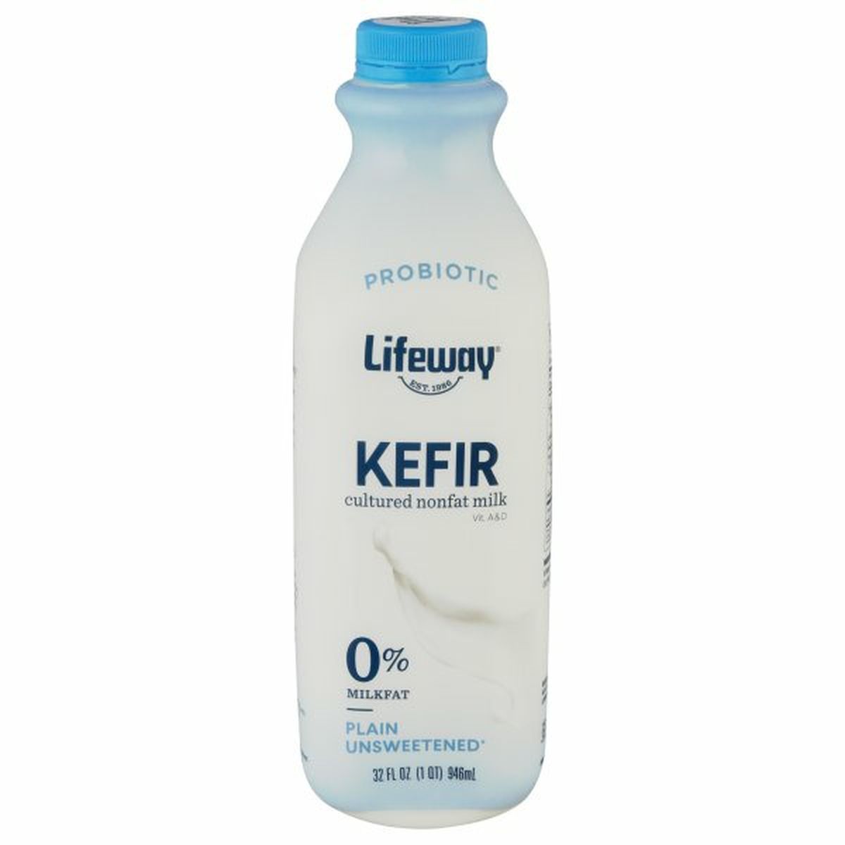 Calories in Lifeway Kefir, 0% Milkfat, Plain Unsweetened