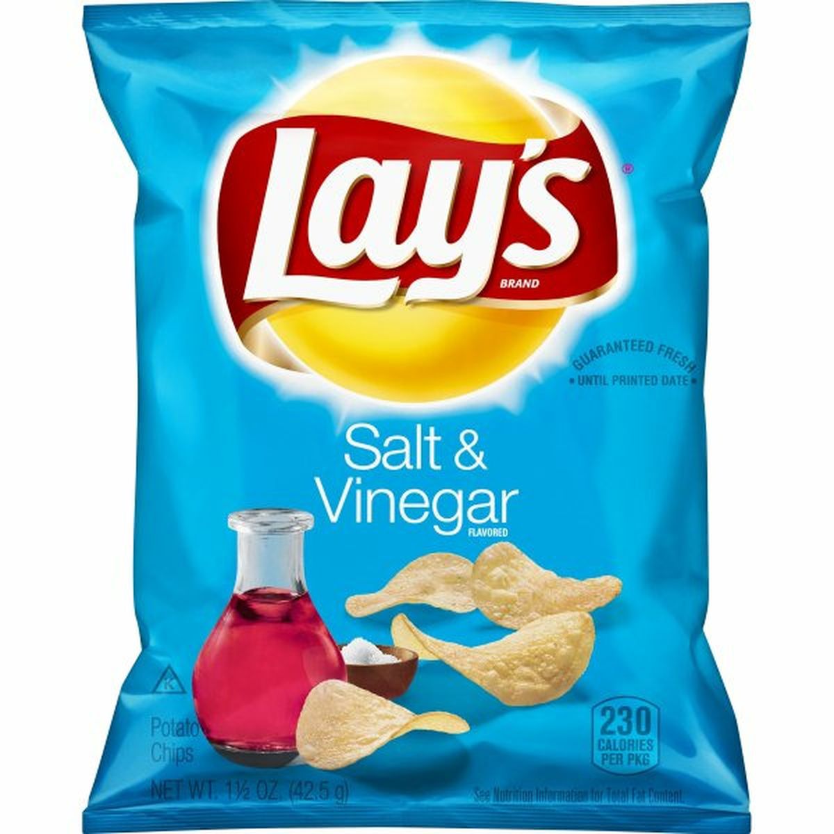 Calories in Lay's Potato Chips, Salt & Vinegar Flavored