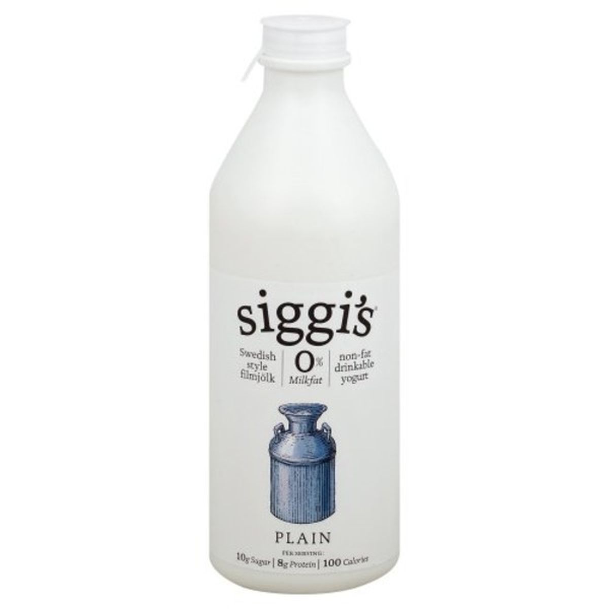 Calories in Siggi's Yogurt, Drinkable, Non-Fat, Plain
