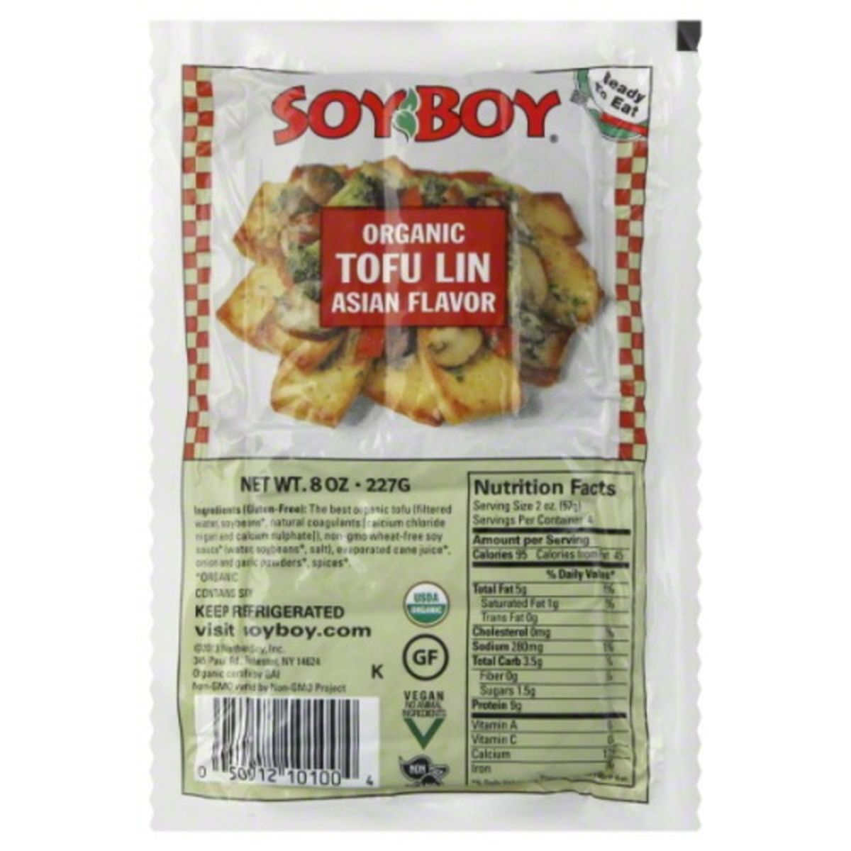 Calories in Soyboy Tofu Lin, Organic, Asian Flavor