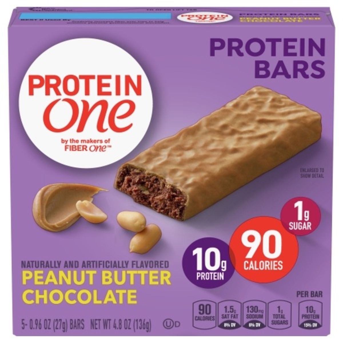Calories in Protein One Protein Bars, Peanut Butter Chocolate