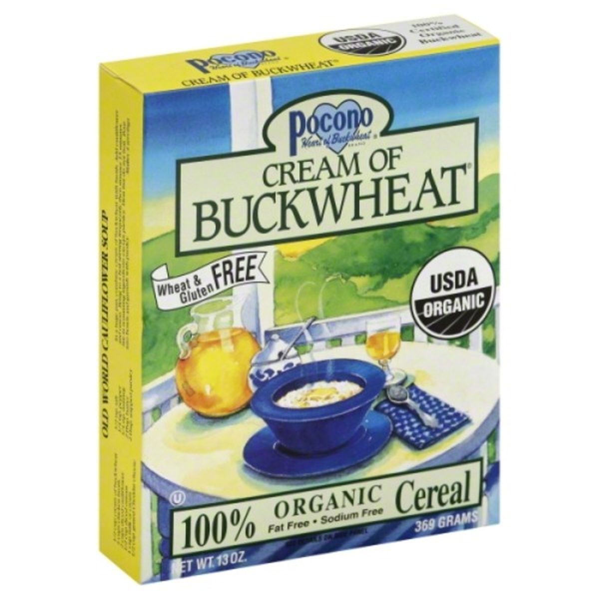 Calories in Pocono Cereal, Cream of Buckwheat