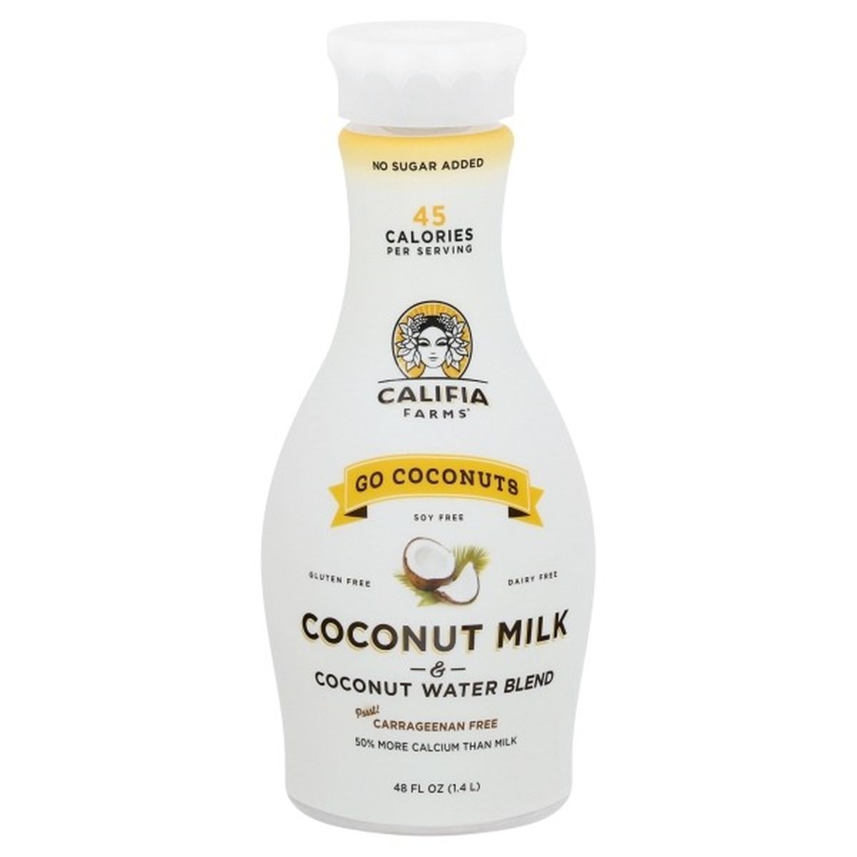 Calories in Califia Farms Coconut Milk & Coconut Water Blend, Go Coconuts