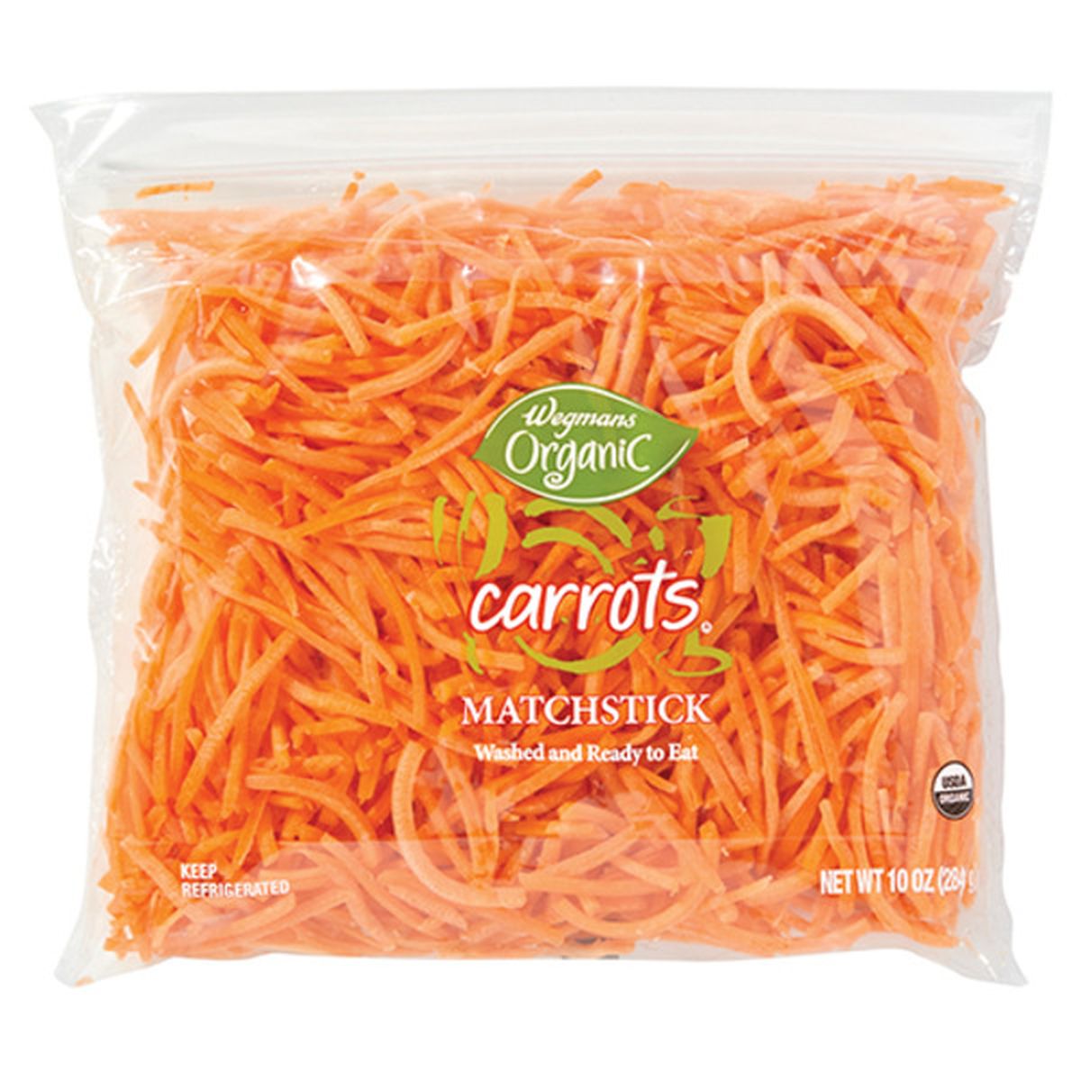 Calories in Wegmans Organic Matchstick Carrots