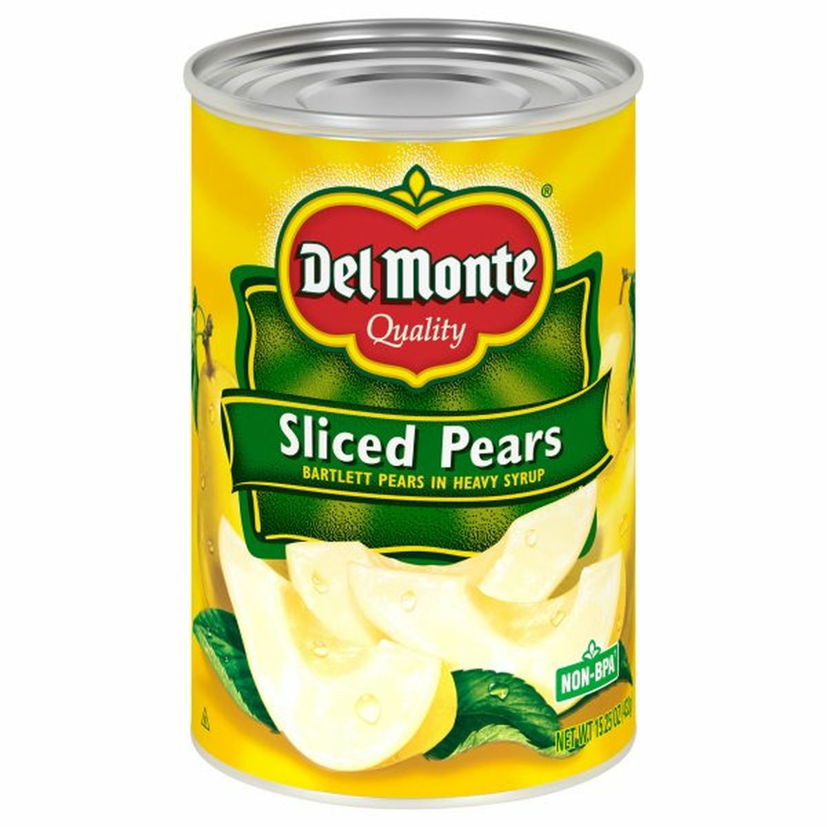 Calories in Del Monte Pears, Sliced