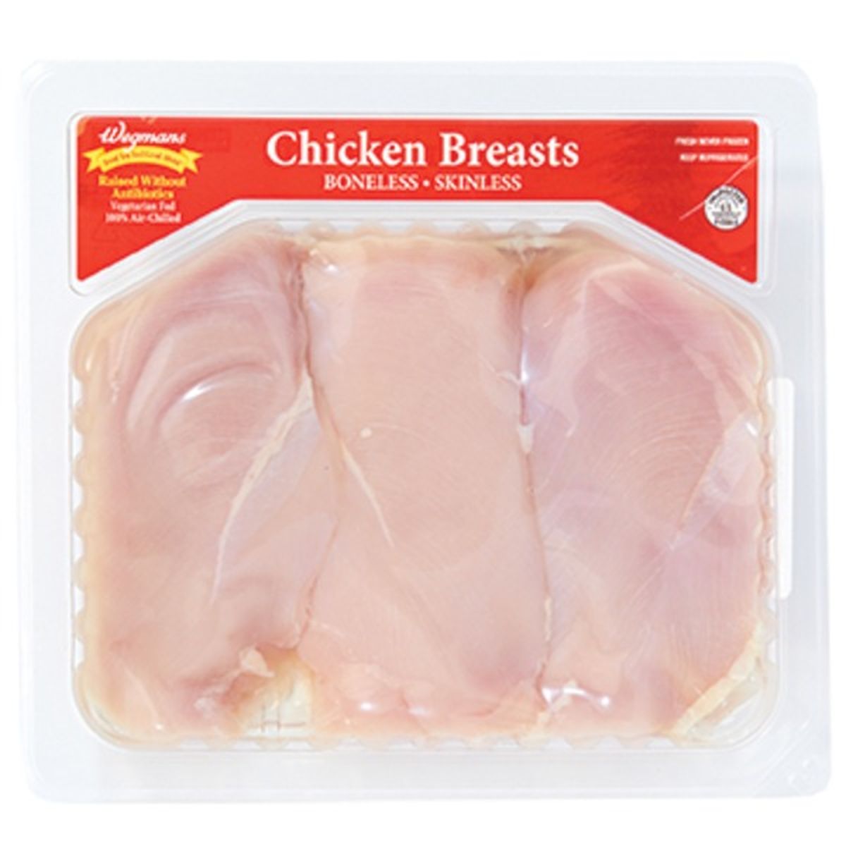 Calories in Wegmans Antibiotic Free Boneless Skinless Chicken Breasts
