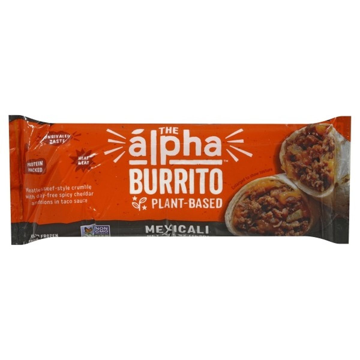 Calories in Alpha Foods Burrito, Mexicali