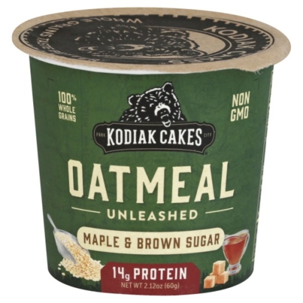 Calories in Kodiak Cakes Oatmeal Unleashed, Maple & Brown Sugar
