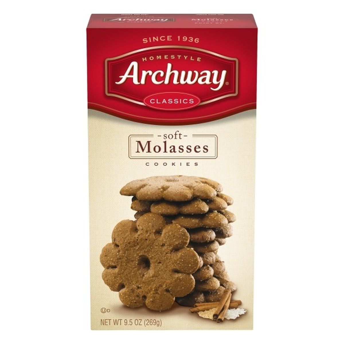 Calories in Archways Classics Cookies, Soft, Molasses, Homestyle