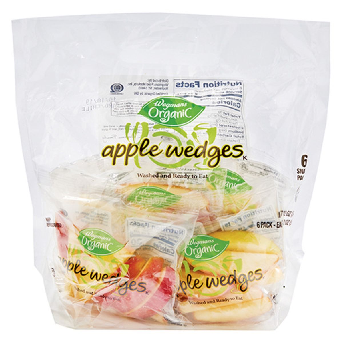 Calories in Wegmans Organic Apple Wedges, FAMILY PACK