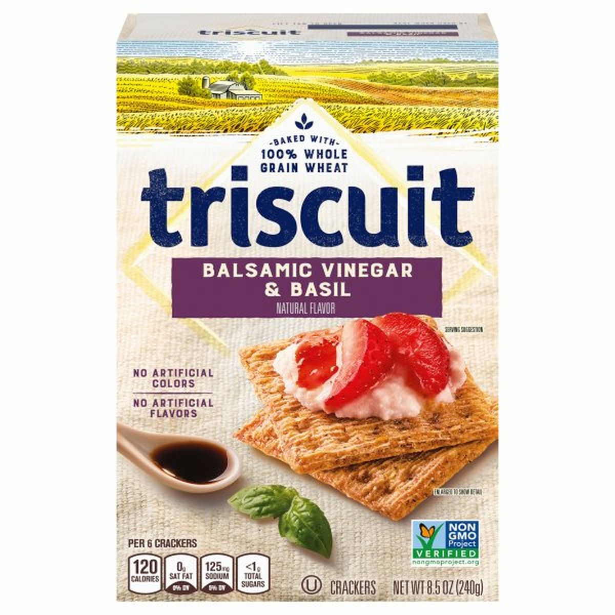 Calories in Triscuit Crackers, Balsamic Vinegar & Basil