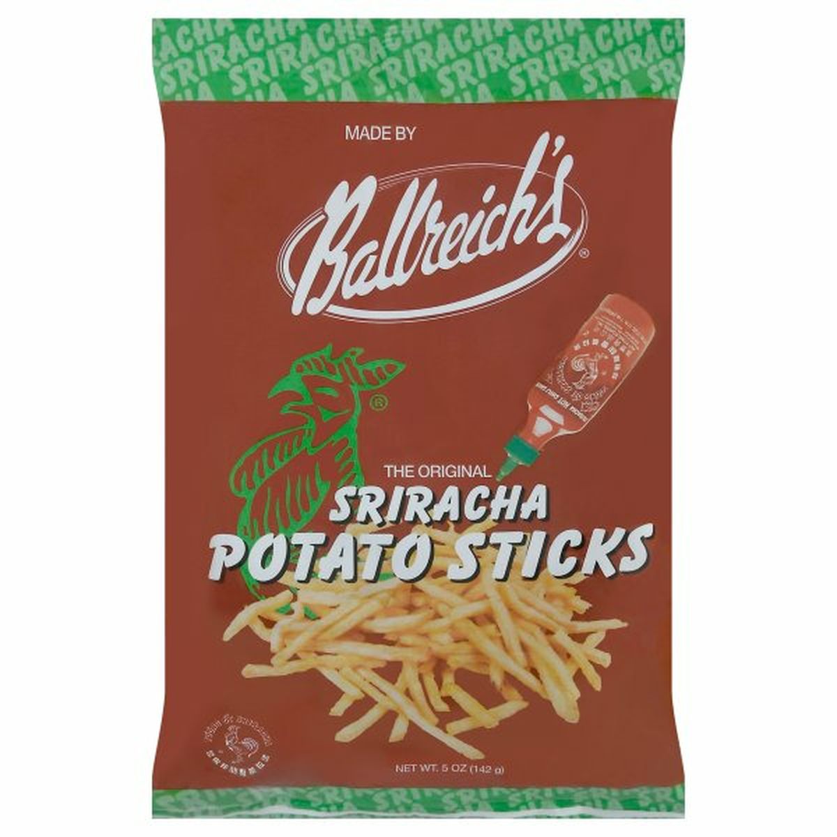 Calories in Ballreich's Potato Sticks, Sriracha