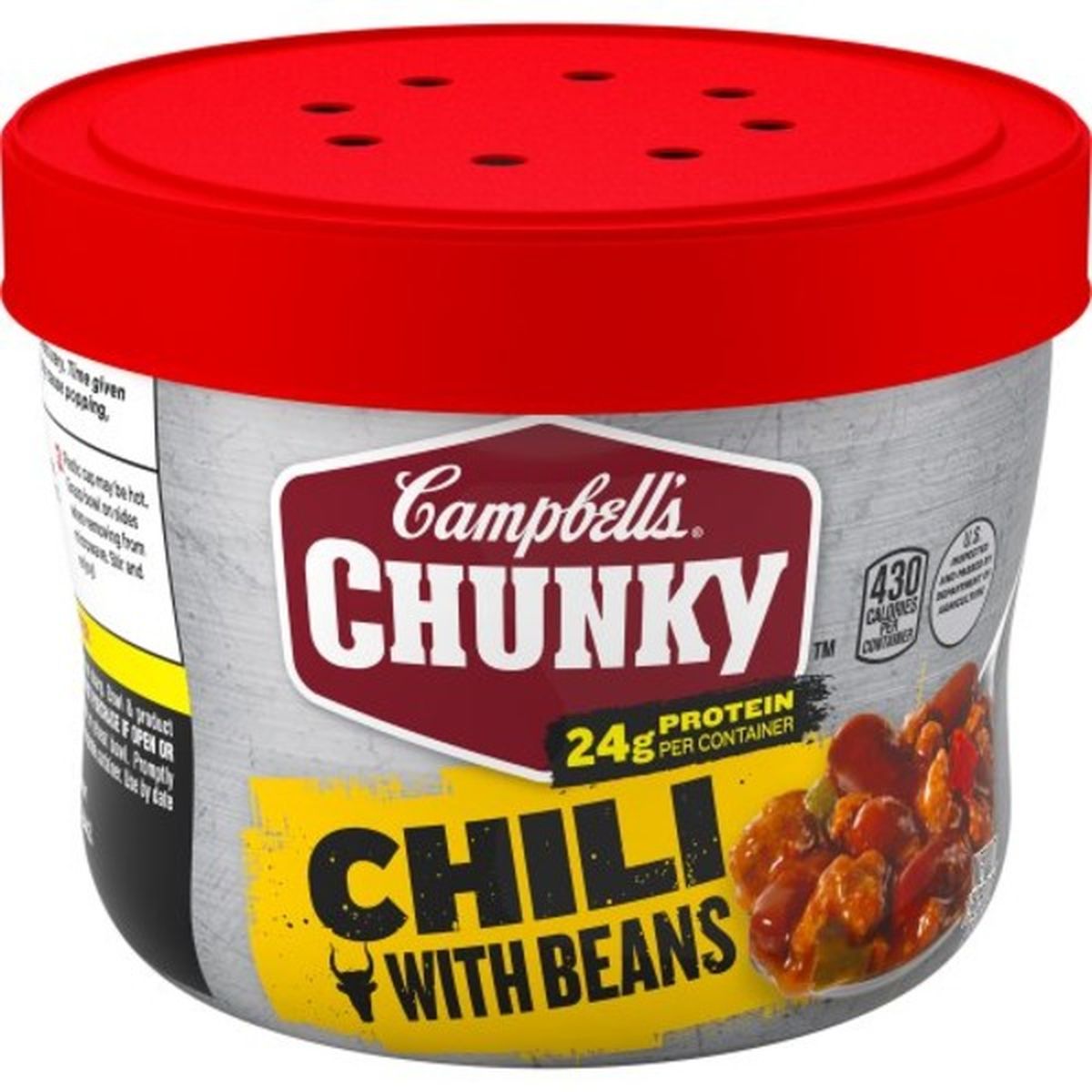 Calories in Campbell'ss Chunkys Chunky Chili with Beans