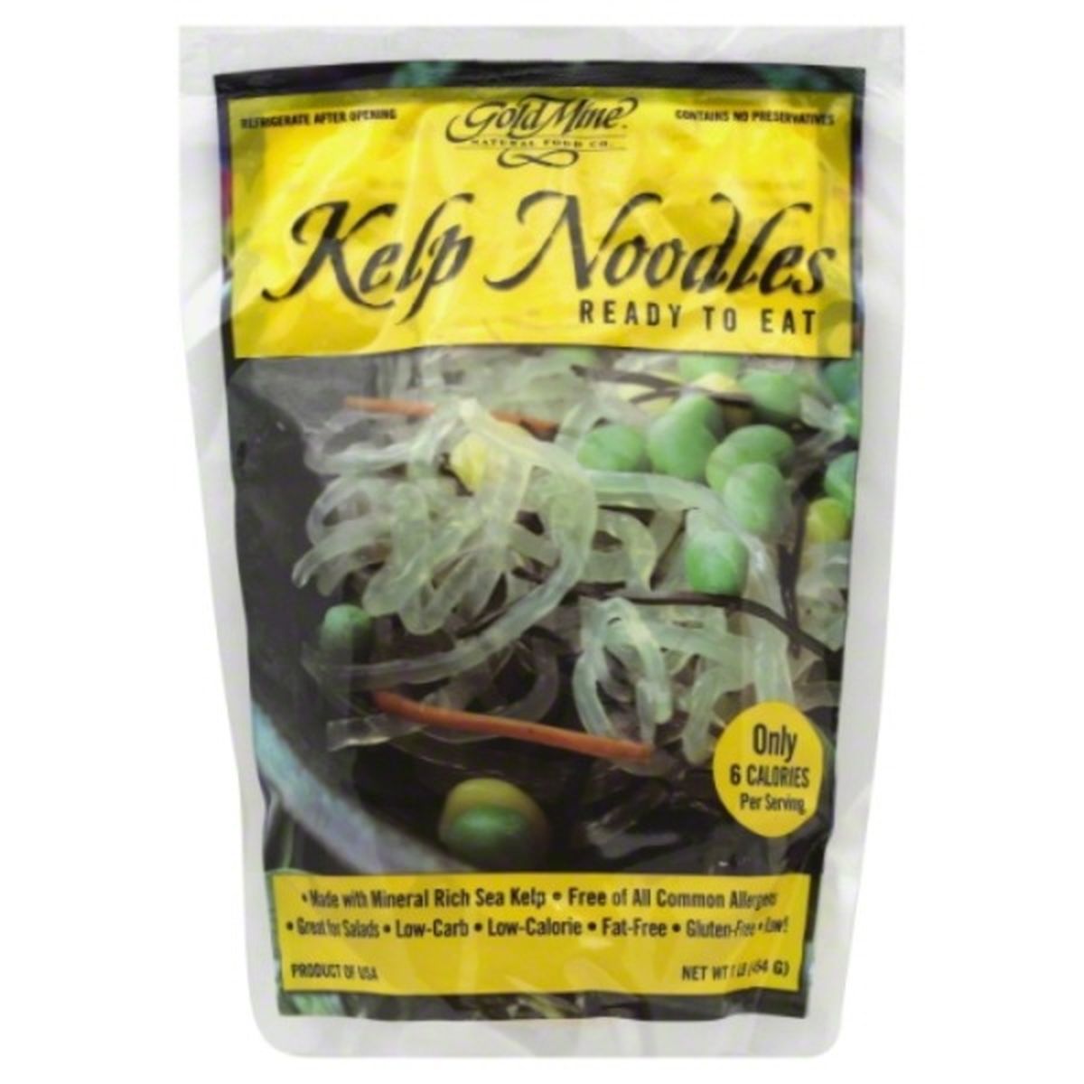 Calories in Gold Mine Noodles, Kelp