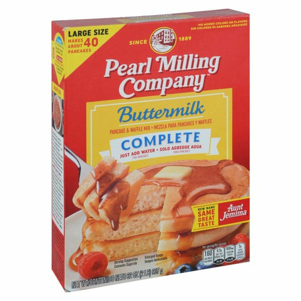 Calories in Pearl Milling Company Pancake & Waffle Mix, Buttermilk, Complete