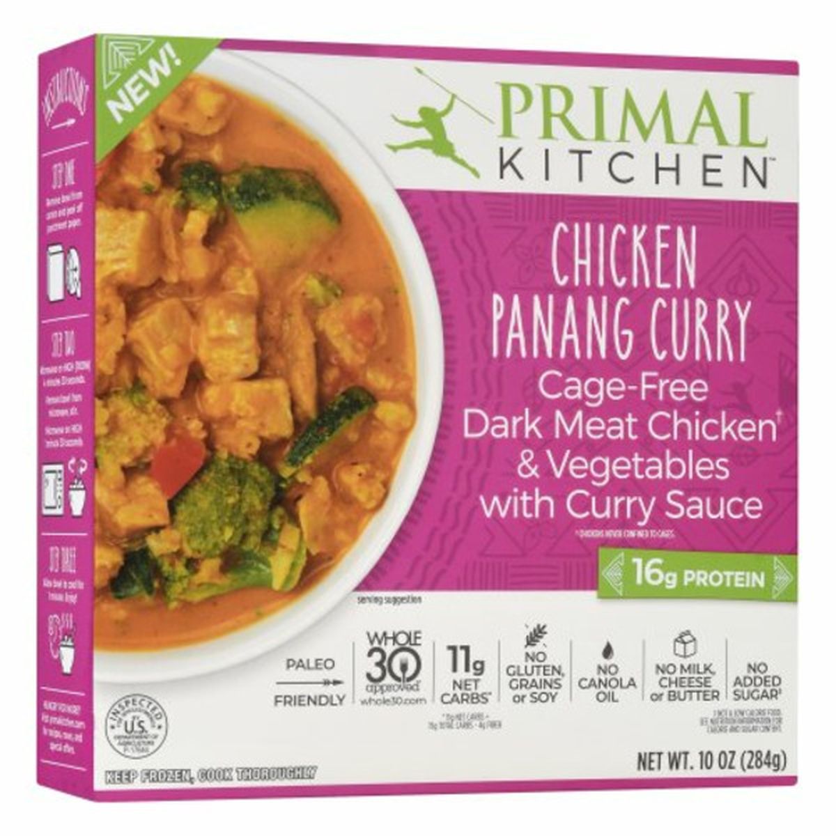 Calories in Primal Kitchen Chicken Panang Curry