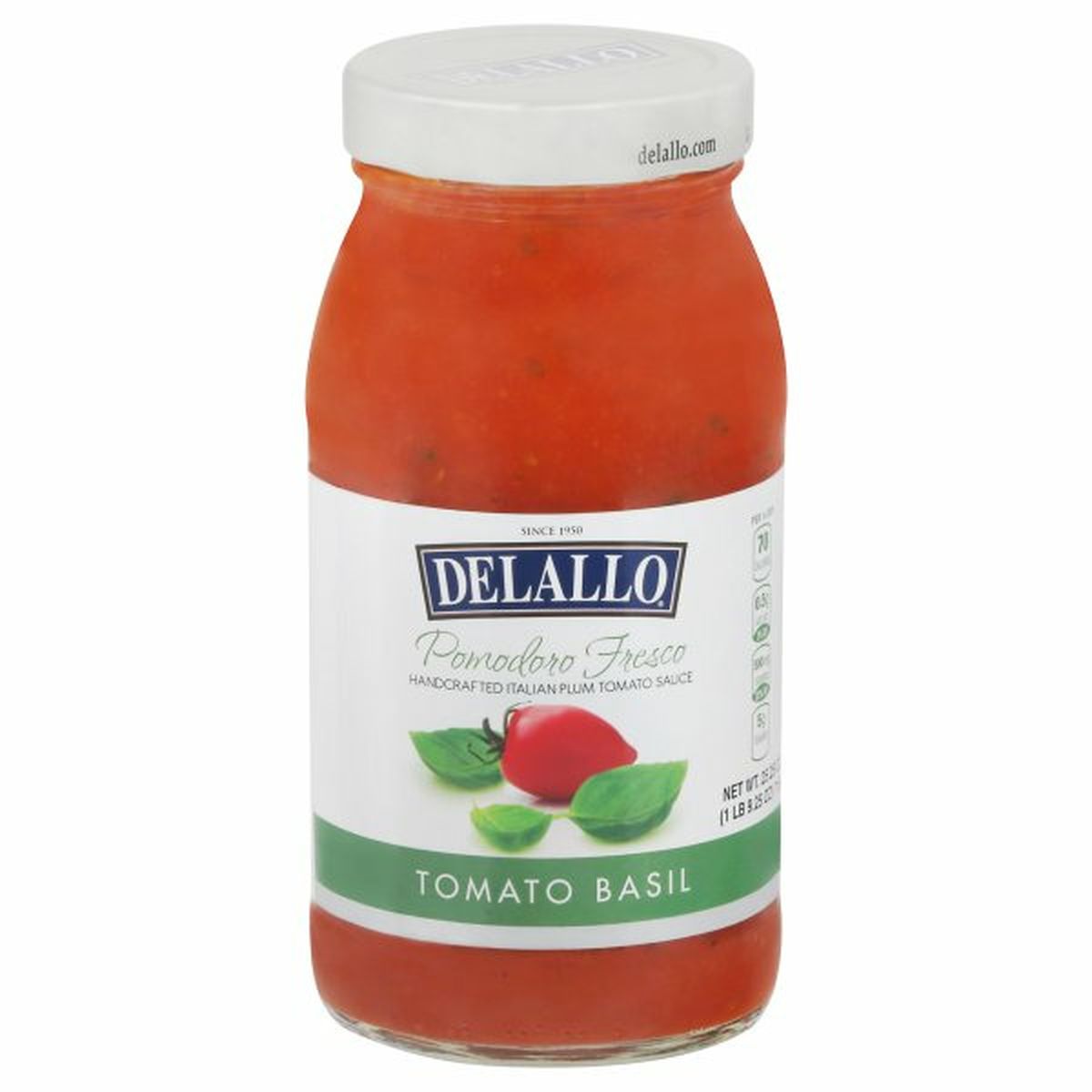 Calories in DeLallo Pomodoro Fresco, Tomato Basil