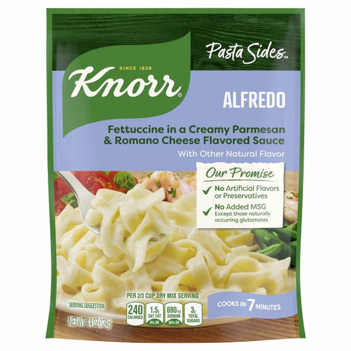 Calories in Knorr Pasta Sides, Alfredo