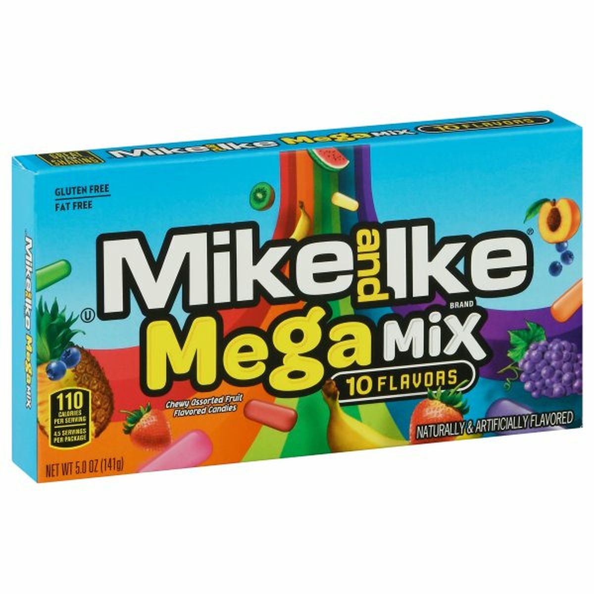 Calories in Mike And Ikes Candies, Mega Mix, 10 Flavors