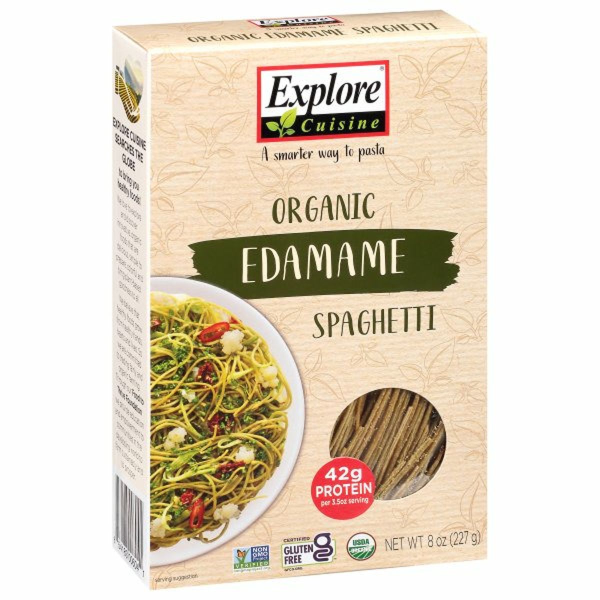 Calories in Explore Cuisine Spaghetti, Organic, Edamame
