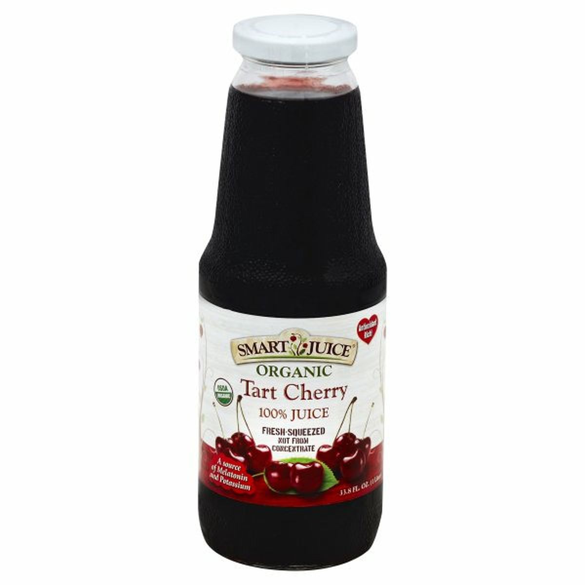 Calories in Smart Juice Organic 100% Juice, Tart Cherry