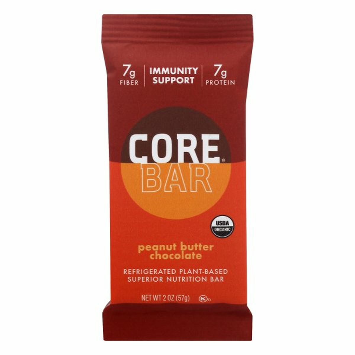 Calories in Core Meal Nutrition Bar, Peanut Butter Chocolate
