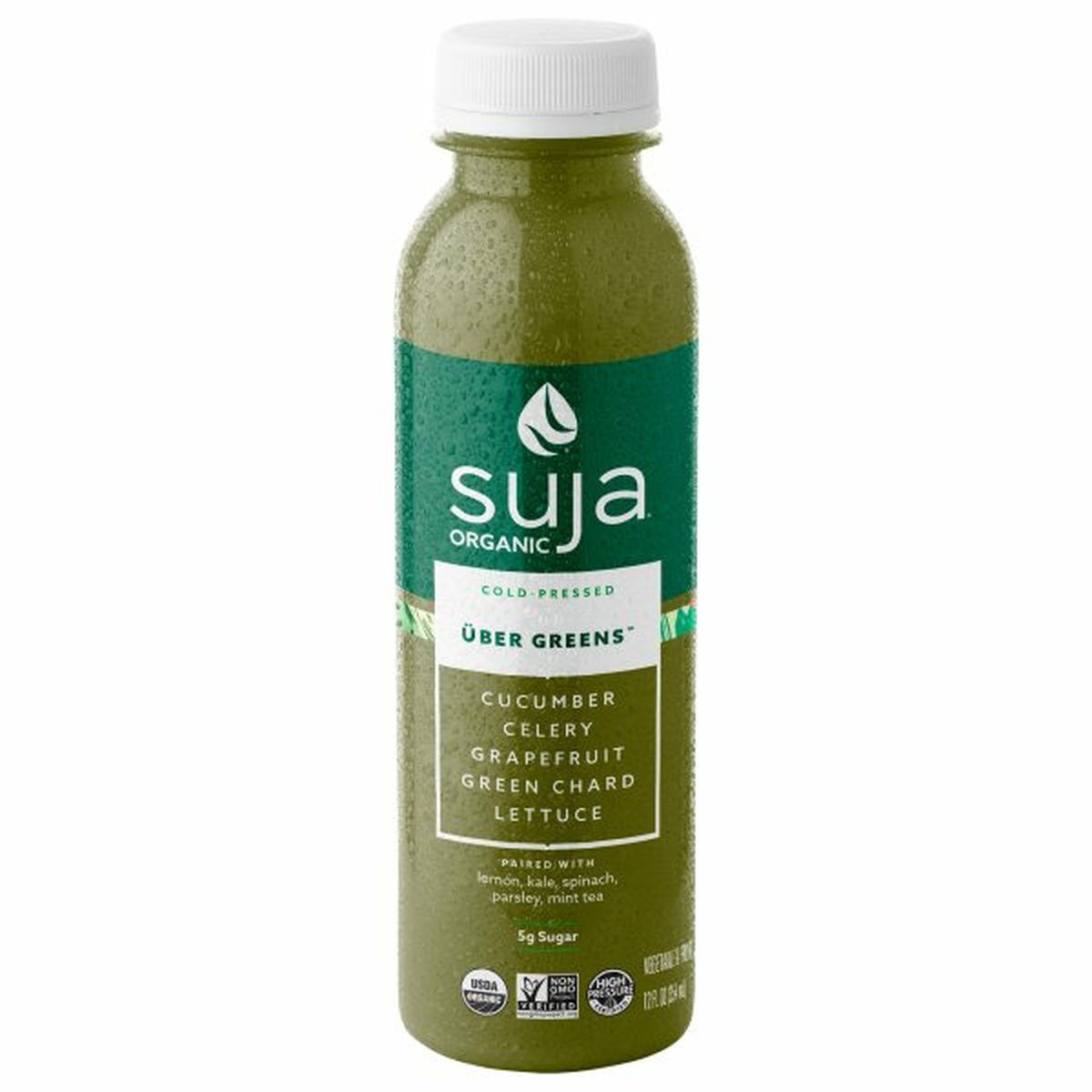 Calories in Suja Vegetable & Fruit Juice Drink, Uber Greens