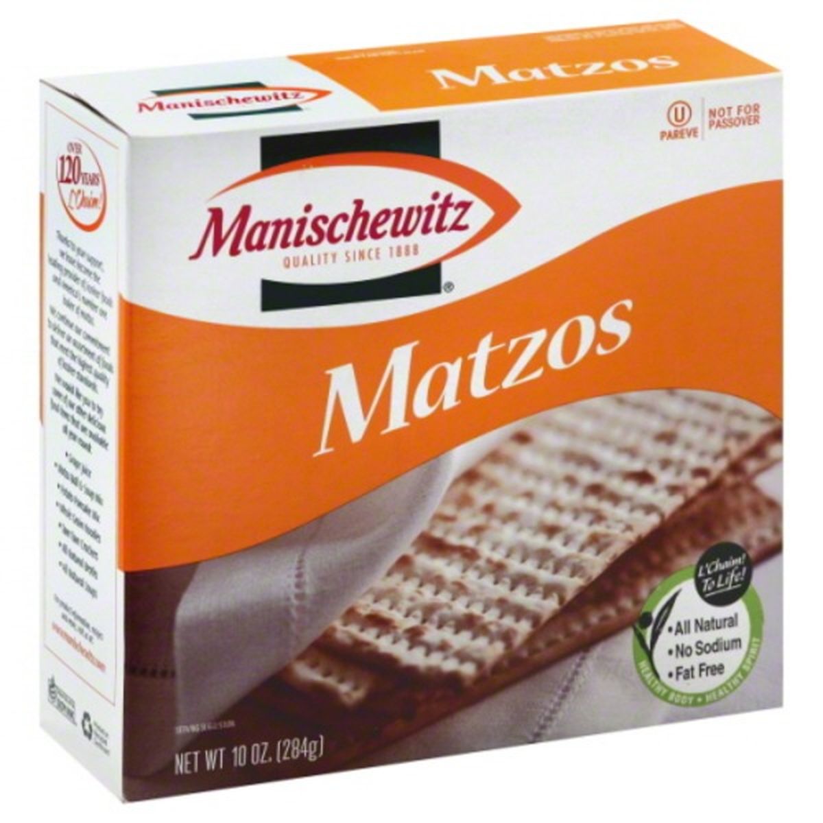 Calories in Manischewitz Matzos