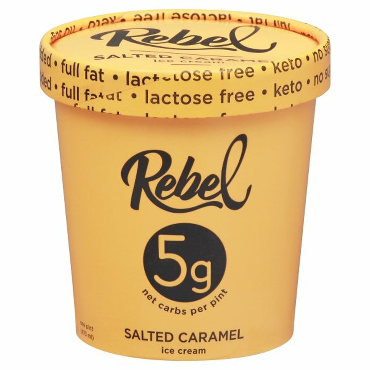 Calories in Rebel Ice Cream, Salted Caramel